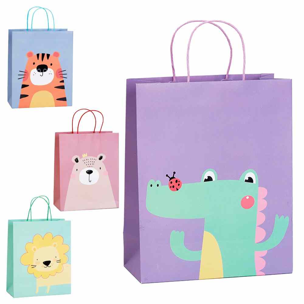 SACOLA PRESENTE BABY ZOO 25,5X21X10CM